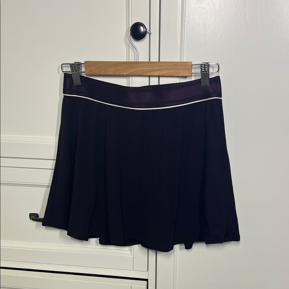 Nike Deep Purple Tennis Skirt with White Accent